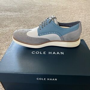 Cole Haan Men's Oxfords in Light Blue and Gray